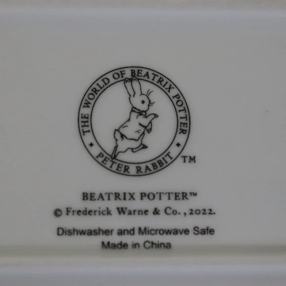 BEATRIX POTTER PETER BUNNY RABBIT EASTER RECTANGULAR SERVING PLATTER - NEW - Picture 5 of 6